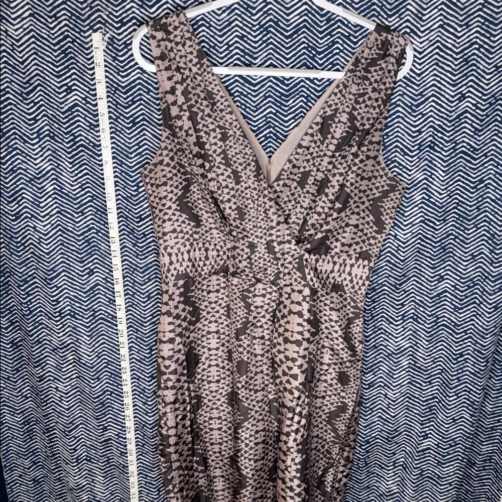 Banana Republic Silk Black and Cream Maxi Dress